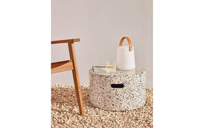 Kave Home - Jenell wit terrazzo koffietafel Ø 52 cm