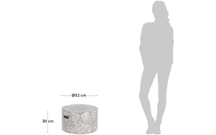 Kave Home - Jenell wit terrazzo koffietafel Ø 52 cm