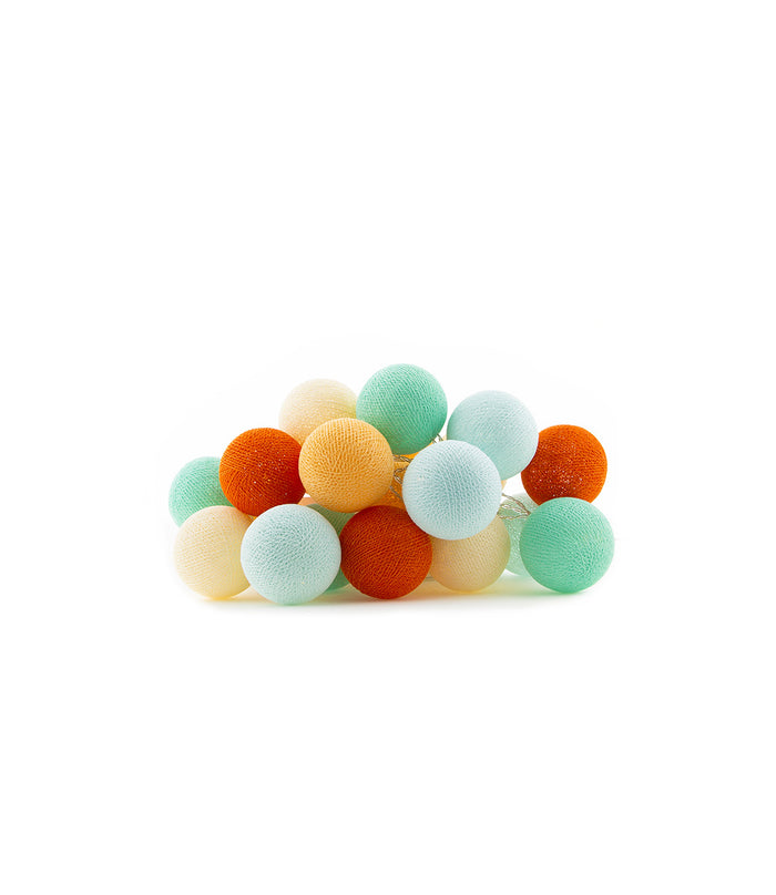 Cotton Ball Lights Regular lichtslinger oranje - Sunset 50