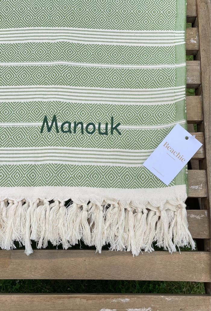 Beachie Blanes Moss groen|ivoor