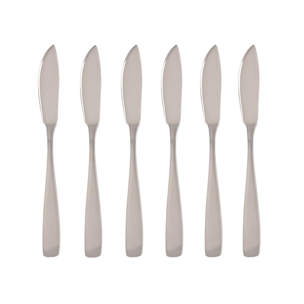 Orange85 Vismes 6 stuks RVS Vismessen 21 cm