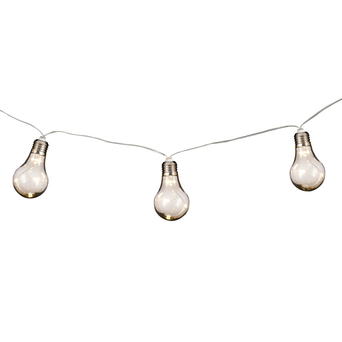 Luca Lighting Feestverlichting Solar LED - L180 cm - Grijs