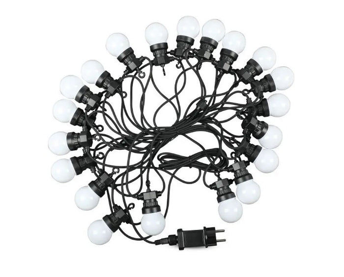 V-tac VT-71020 Lichtsnoer - Waterdicht - 20 LED Lampen - 3000K - 10M