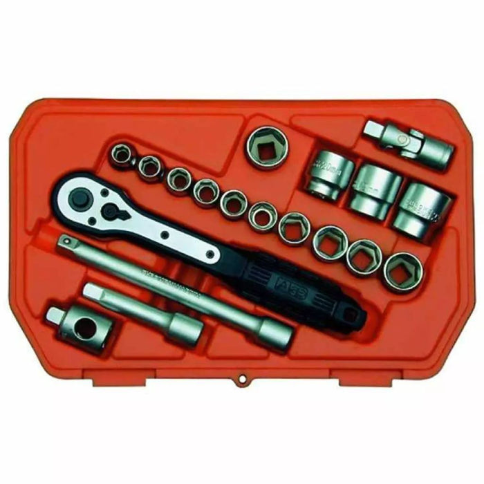 Skandia Dopsleutelset 3|8'' 19-delig 1041831