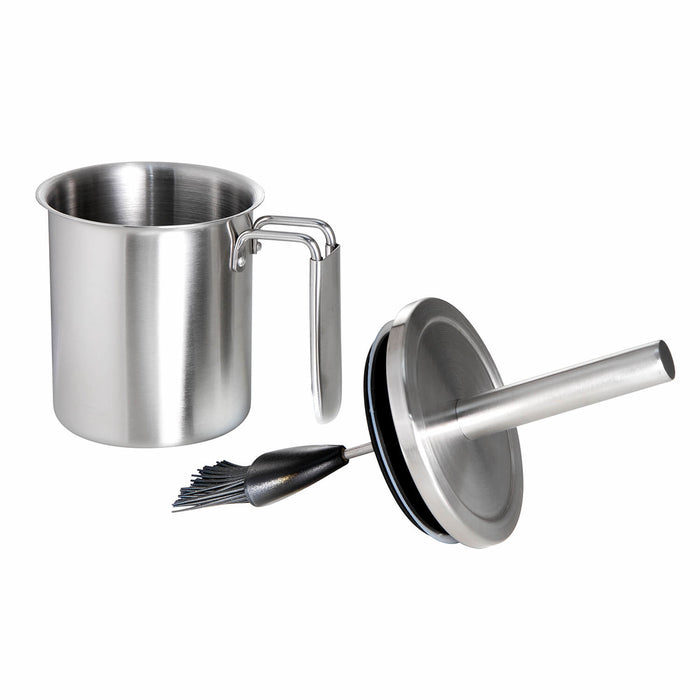 ALL' GRILL Afsluitbare marinade-set van roestvrij staal