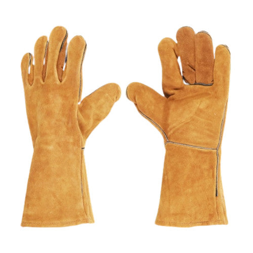 VAGGAN Leren handschoen set van 2, 34cm Beige