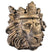 Vaas Plantenpot Bloempot Leeuw Brons Goud Plantenbak 43 cm