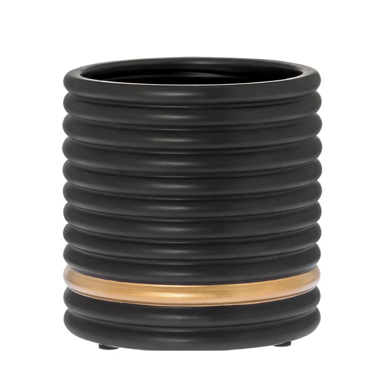 RIVERDALE - Bloempot Suus - H20cm - mat zwart