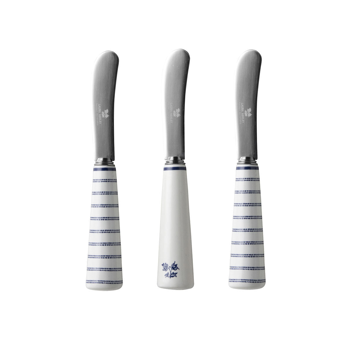 Laura Ashley Giftset 3 Botermesjes Uni en Candy Stripe