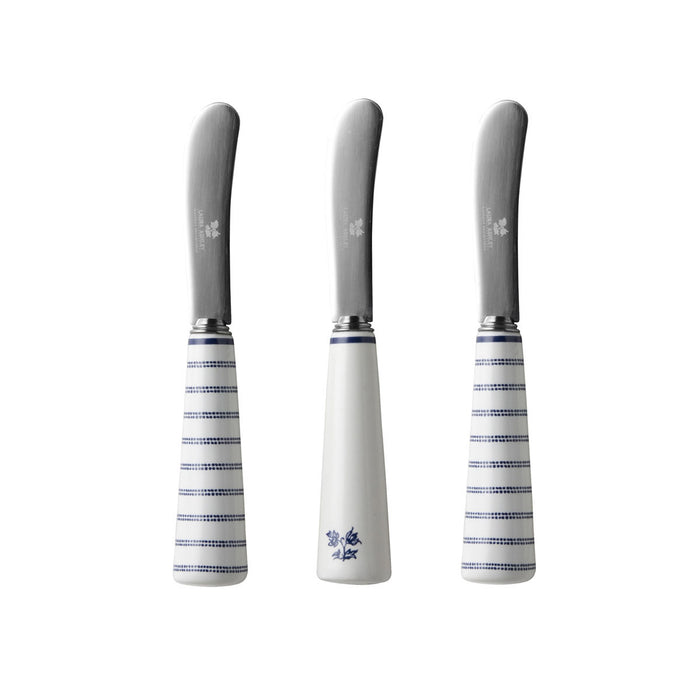 Laura Ashley Giftset 3 Botermesjes Uni en Candy Stripe