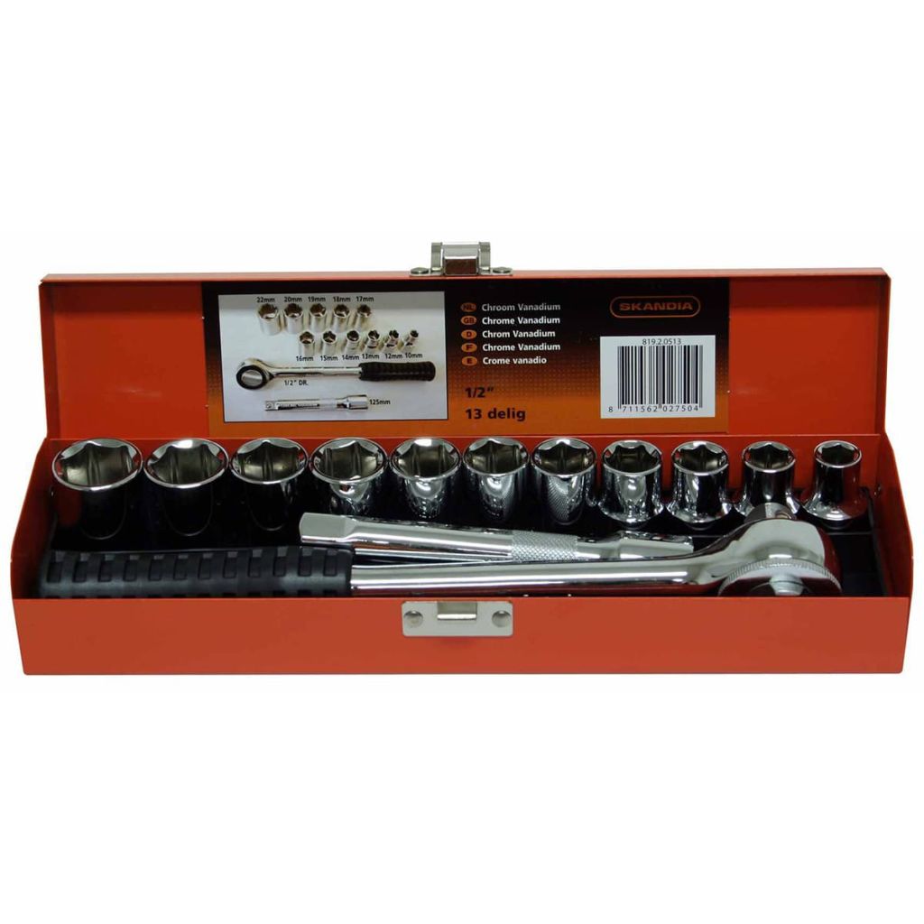 Skandia Dopsleutelset 1|2'' 13-delig 1041832