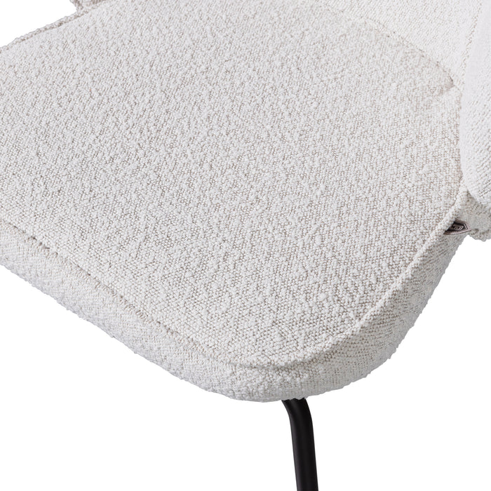 WOOOD Admit Eetkamerstoel - Bouclé Naturel