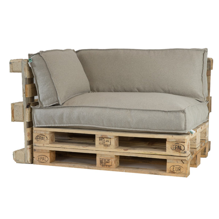 2L Home & Garden Palletkussenset Metro Lounge Beige - 3 delige set
