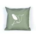 Villa Madelief buitenkussen Vogel lijntekening (40x40cm)