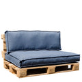 In The Mood Collection Salvador Palletkussens - L120 cm - Blauw