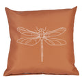 Villa Madelief roestbruin buitenkussen libelle (40x40cm)
