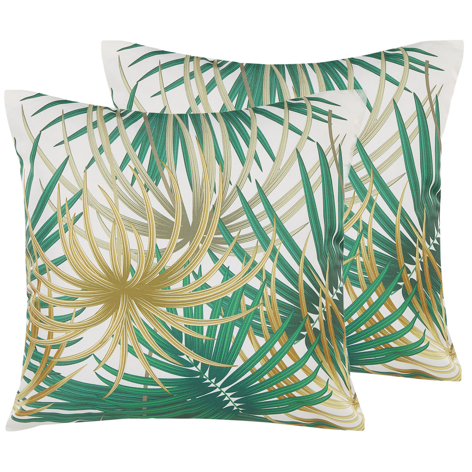 Beliani-GAIANA -Tuinkussen set van 2-Groen-45 x 45 cm-Polyester