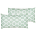 Beliani-KALAMOS -Tuinkussen set van 2-Groen-40 x 70 cm-Polyester