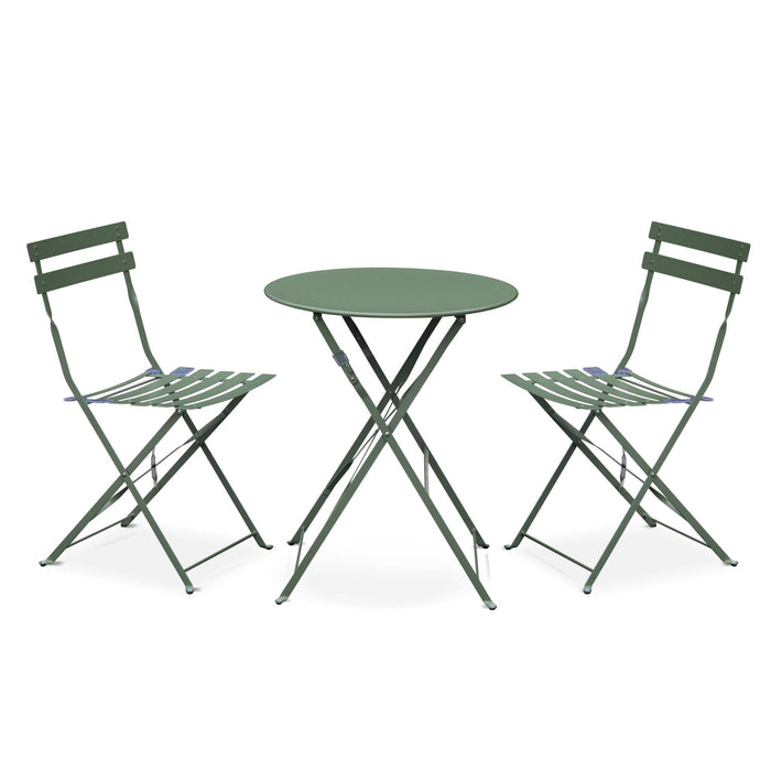 sweeek - Bistroset 2 stoelen, ronde tafel