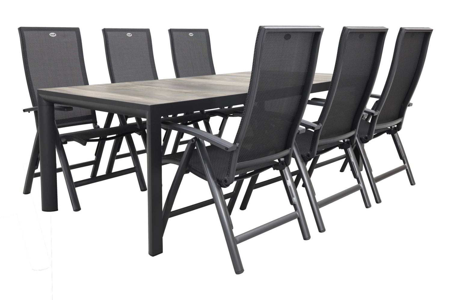 Hartman Valentino|Kings tuinset antraciet - 220x100 cm.