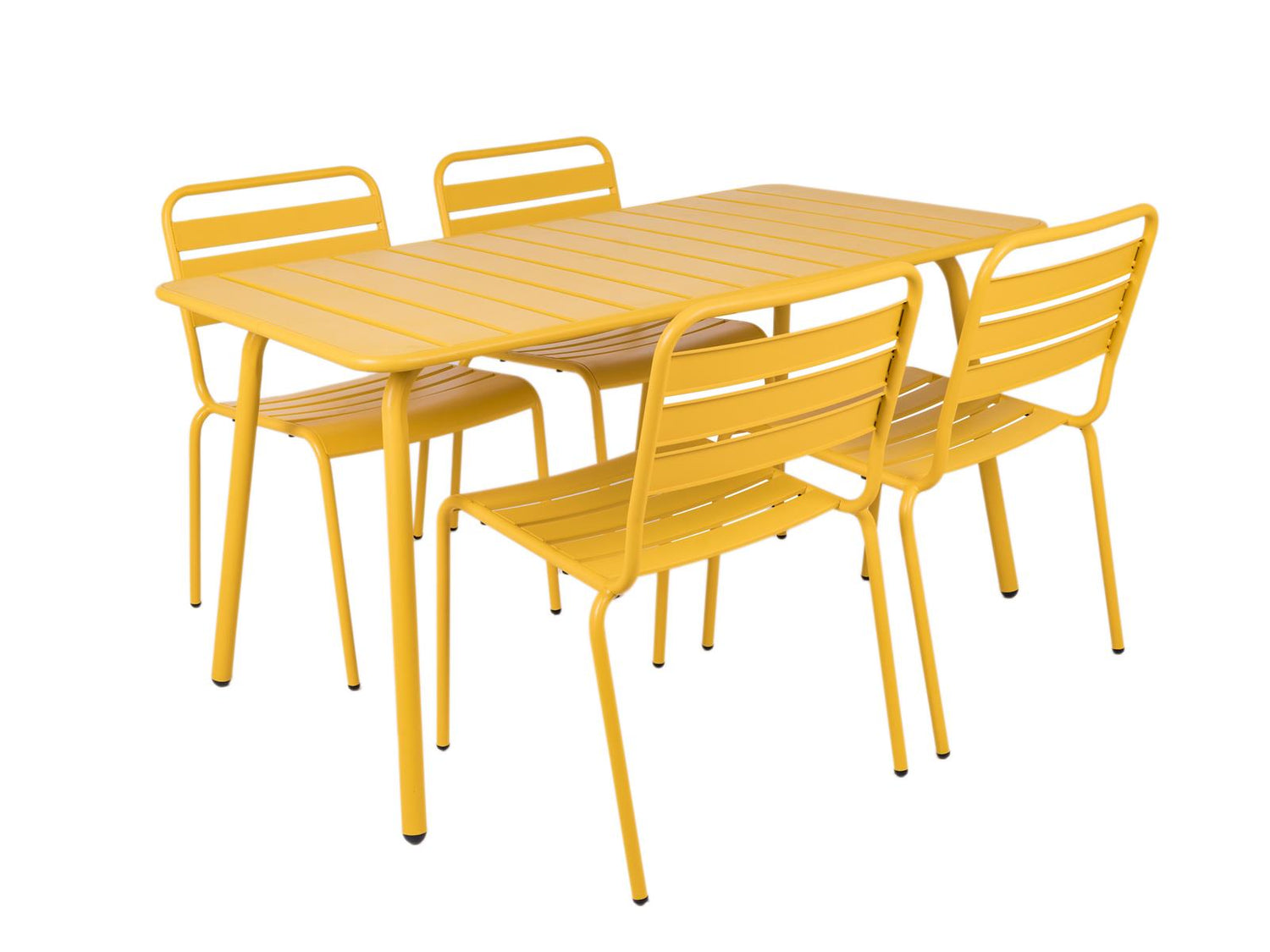 Metalen tuinset Max okergeel 150 cm