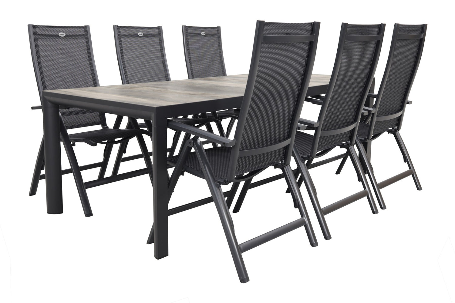 Hartman Roma|Kings tuinset antraciet - 220x100 cm.