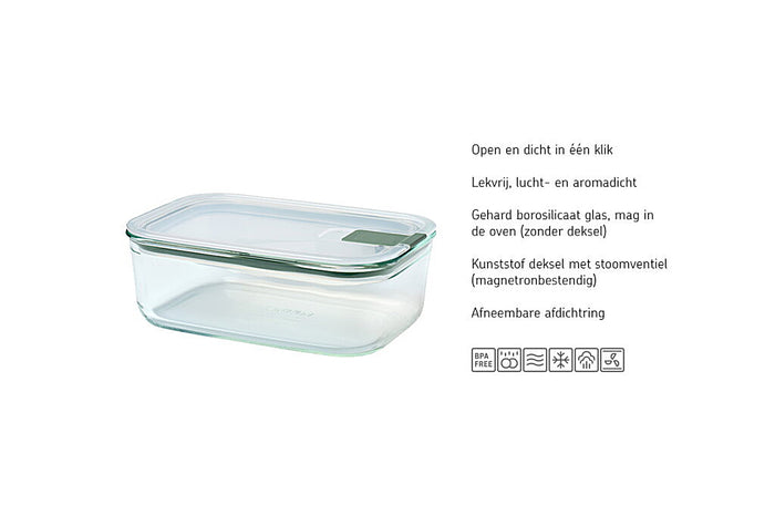 Glas vershouddoos EasyClip 700 ml - Nordic sage
