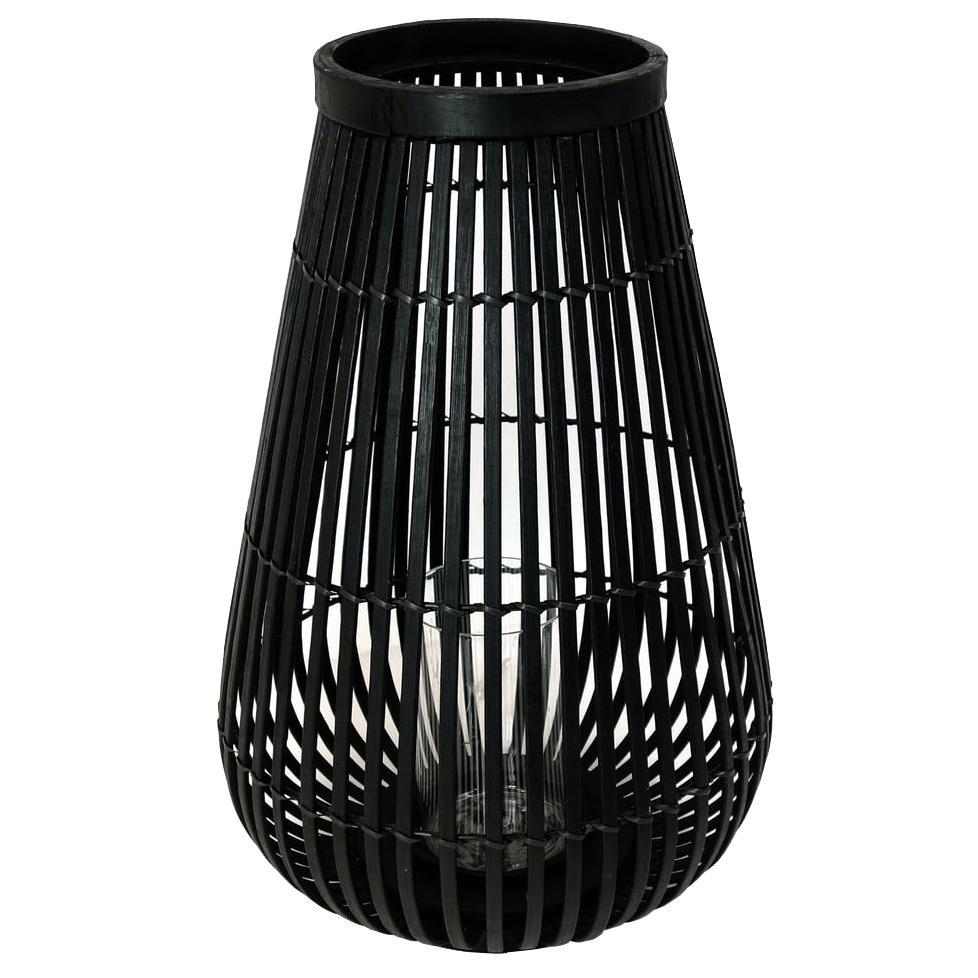 Collection Bamboe windlicht 45 zwart