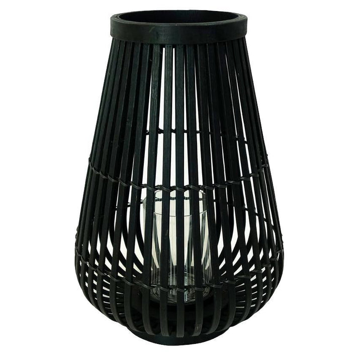 Collection Bamboe windlicht 36 zwart