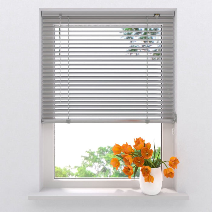 Aluminium Jaloezie Easy Silver - 25 mm - 200x175 cm