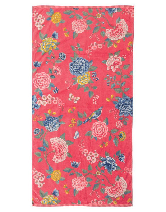 Pip Studio Good Evening Handdoek 70 x 140 cm - Koraal