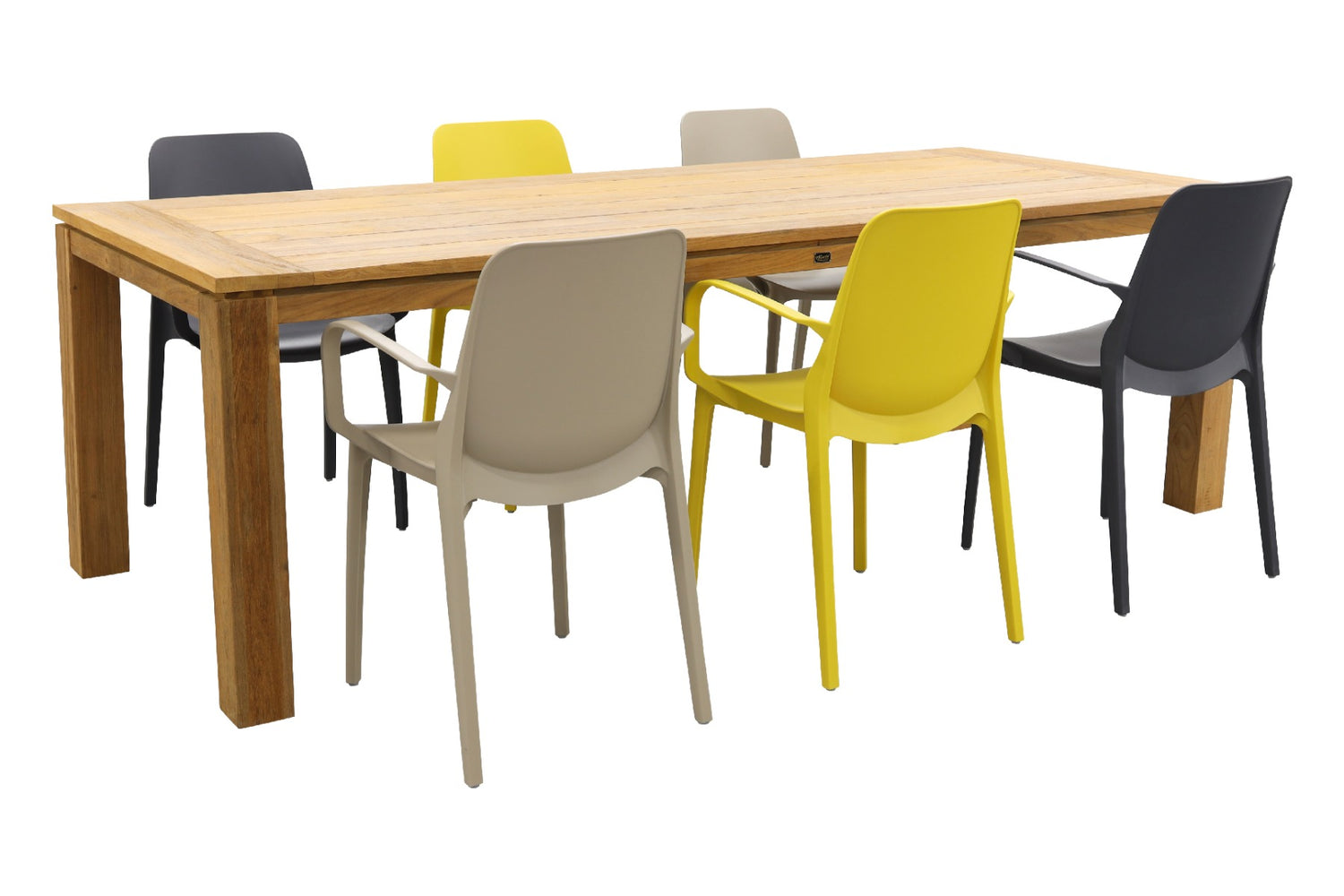 VDG Rome brown|Scab Ginevra multicolor 240 cm. tuinset -7-delig