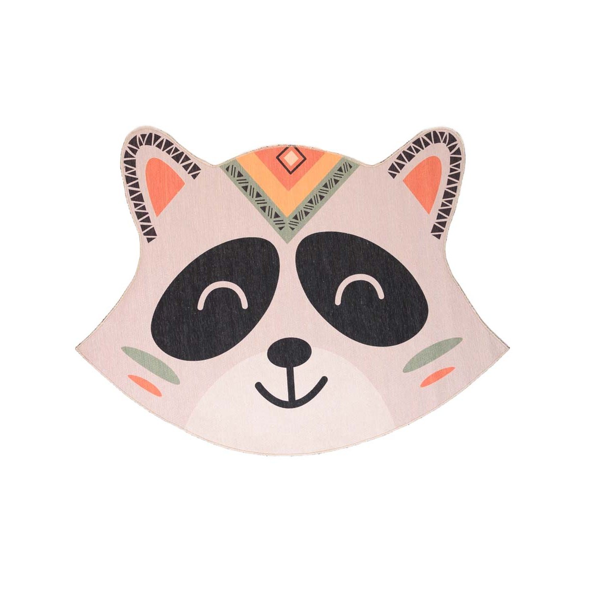 Amiah Vloerkleed wasbeer kinderkamer - Wasbaar grijs - 60x80 cm