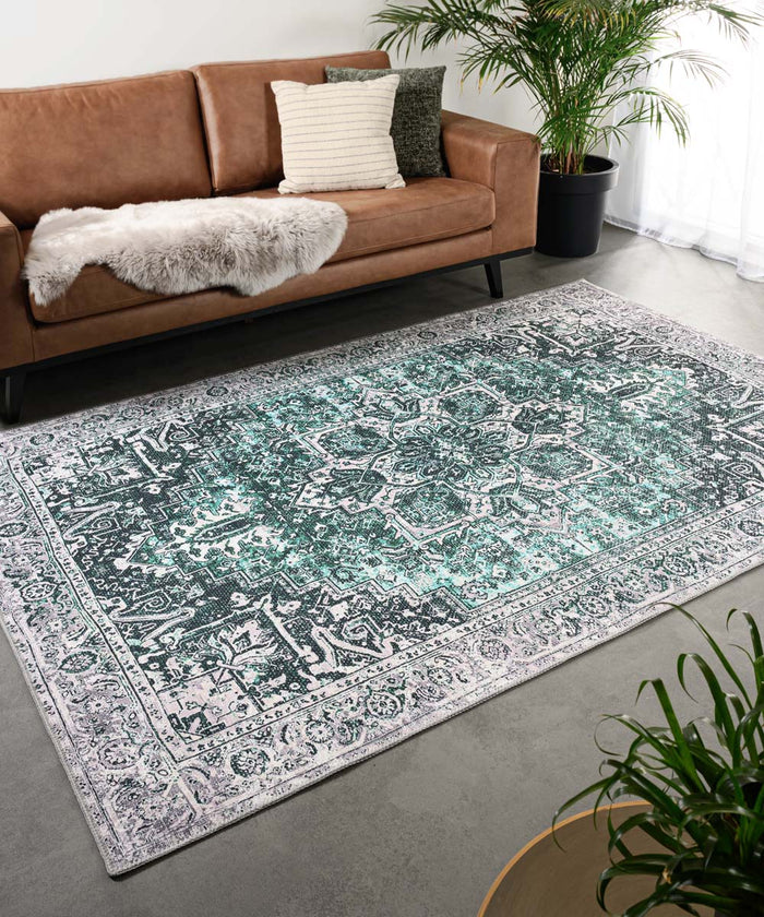 Heritaged Vintage vloerkleed - Fade No.3 groen - 230x330 cm