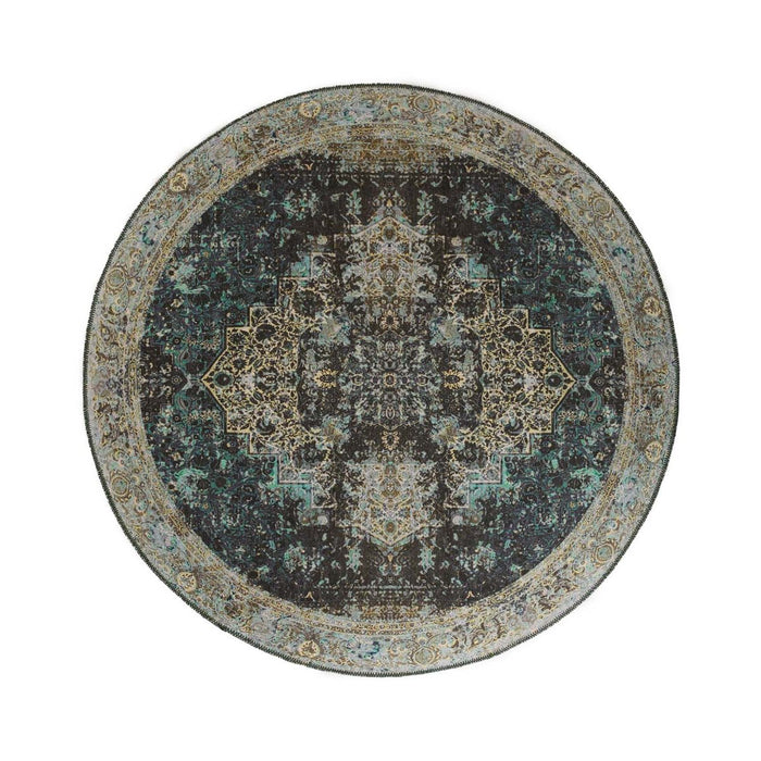 Heritaged Rond vintage vloerkleed - Fade No.2 groen - 76 cm