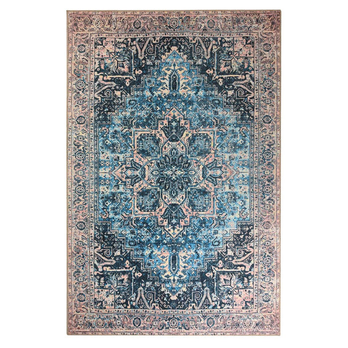 Heritaged Vintage vloerkleed - Fade No.3 blauw|oranje - 305x405 cm