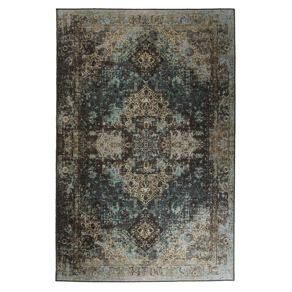 Heritaged Vintage vloerkleed - Fade No.2 groen - 140x200 cm