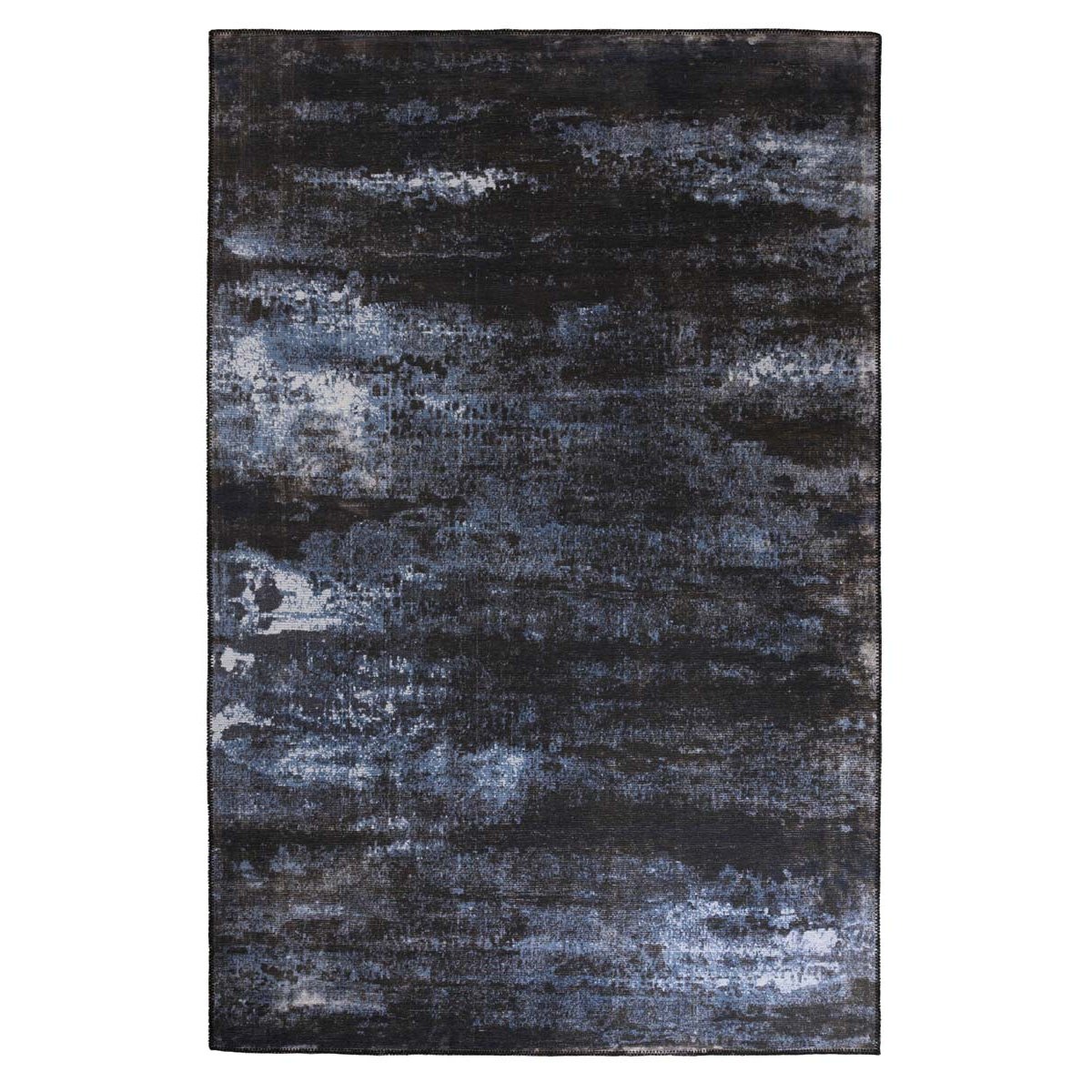 Heritaged Vintage vloerkleed - Fade Celestial blauw|zwart - 140x200 cm