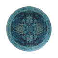 Heritaged Rond vintage vloerkleed - Fade No.2 blauw - 190 cm