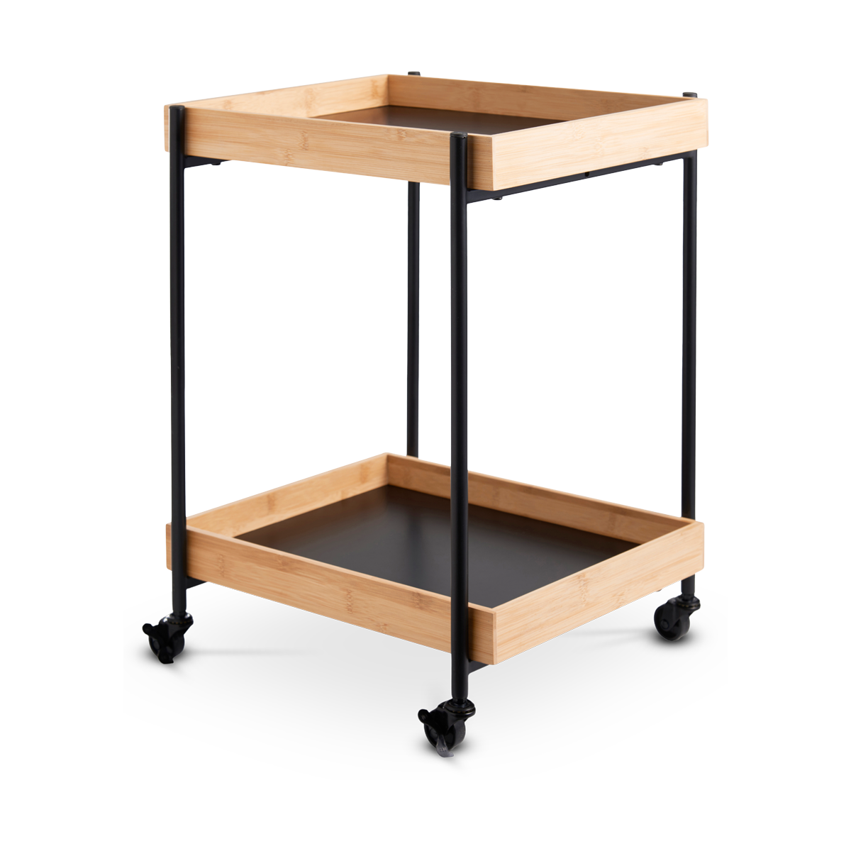 Lisomme Soof houten keukentrolley bamboe - 45 x 38 cm