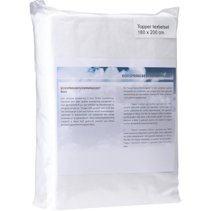 Goossens Boxspringbeschermingsset Infinity Bbs, (molton + hoeslaken)