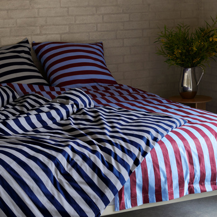 HAY Été Kussensloop 70 x 60 - Midnight Blue / Light Grey