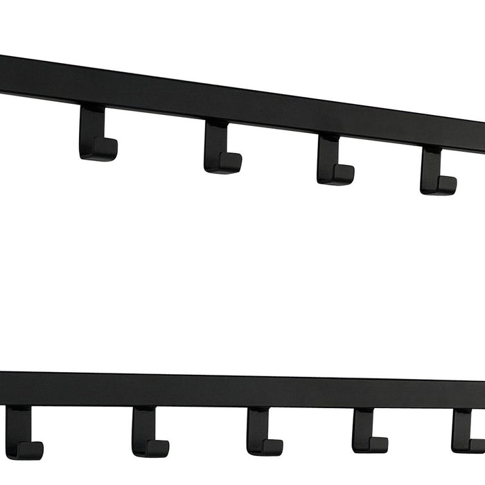 LT-Luce Kapstok Joy Mat zwart 15 haken 90 x 29cm