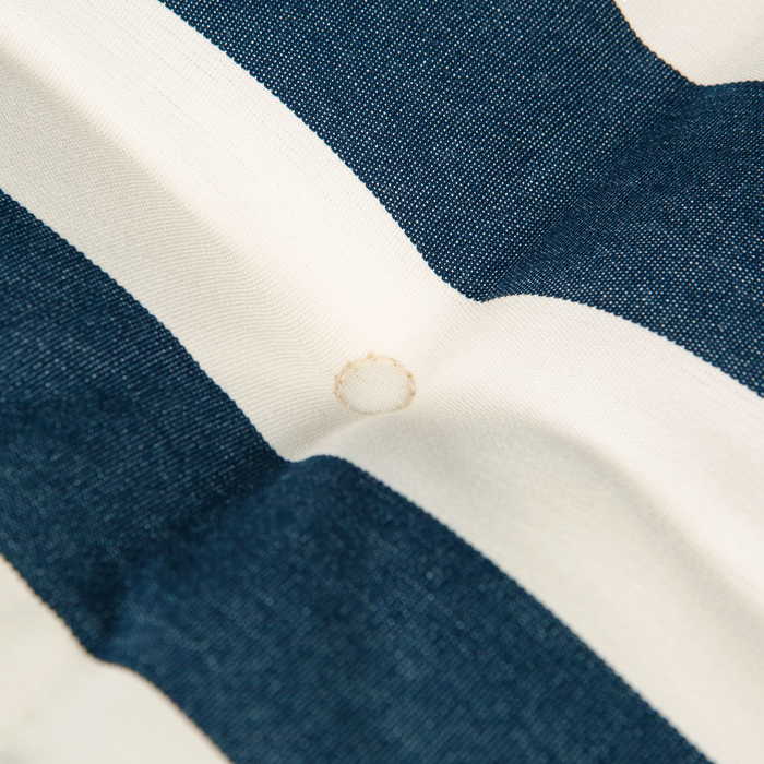 Kopu® Mila Navy Blue 180 cm - Hoogwaardig Bankkussen - Gestreept