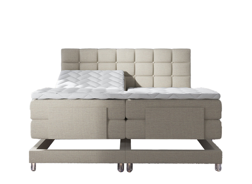 Bedworld Electrische boxspring Dubai 160x200 cm - Beige
