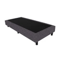 Bedworld Boxspring 90x200 - Linnenlook - Donker grijs (S05)