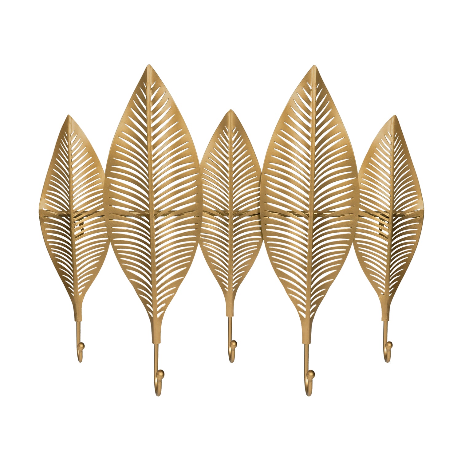 QUVIO Kapstok 5 veren metalen - Goud