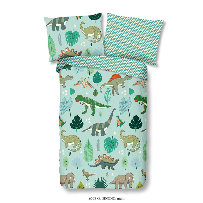 Good Morning Dekbedovertrek Katoen Dinono multi