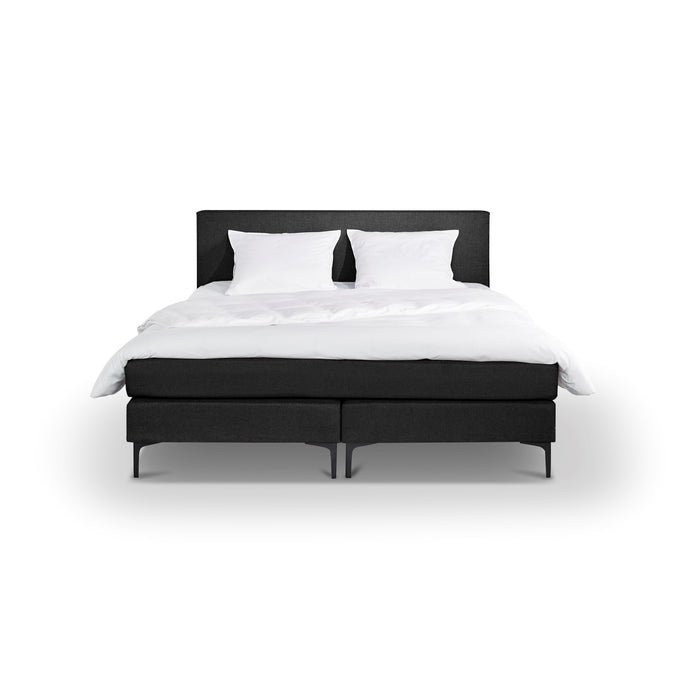 Beter Bed box Oxford met gestoffeerd matras - 180x200 cm - zwart