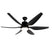 QAZQA Plafondventilator zwart incl. LED en afstandsbediening - Tak